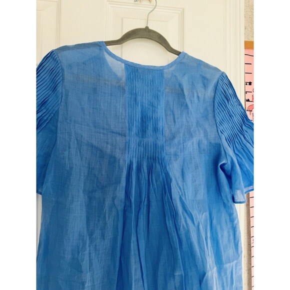 NWT Banana Republic Petite Small Sky Blue Dress - Picture 3 of 11